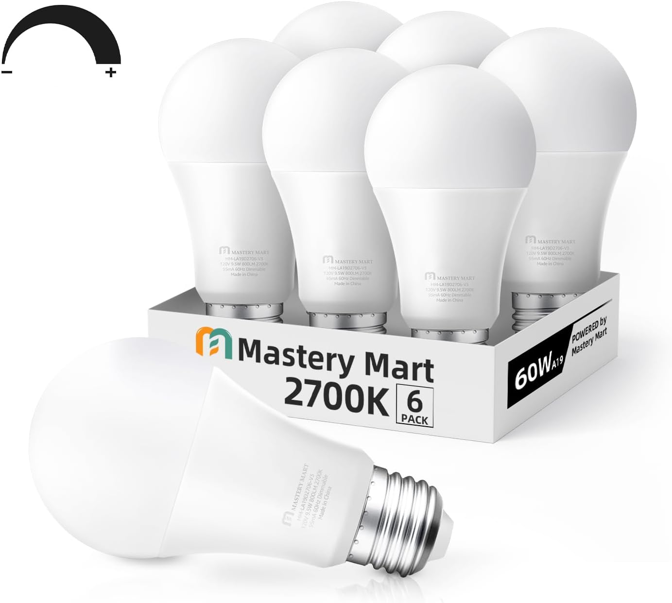 Maxxima Led Maxxima LED A19 - 800 Lumens 60 Watt Equivalent Warm White (2700K ...