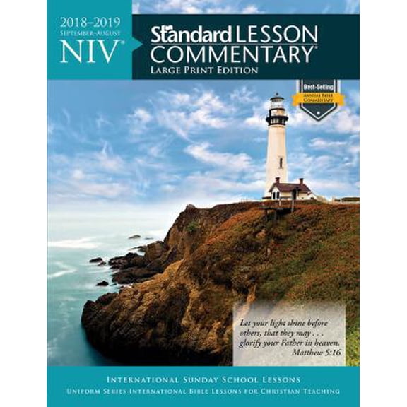 Pre-Owned Niv(r) Standard Lesson Commentary(r) Large Print Edition 2018-2019 (Paperback) 1434712036 9781434712035