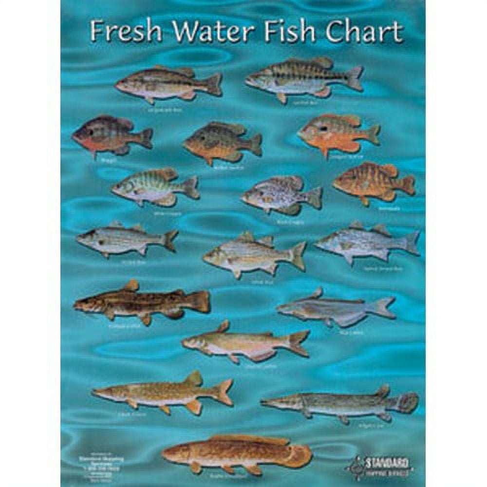 Standard Map FC002 Freshwater Fish Chart 