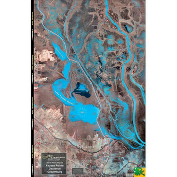 Standard Map M345 Fast Fold Fausse Pt/Dautrieve Gravenberg Fishing Map