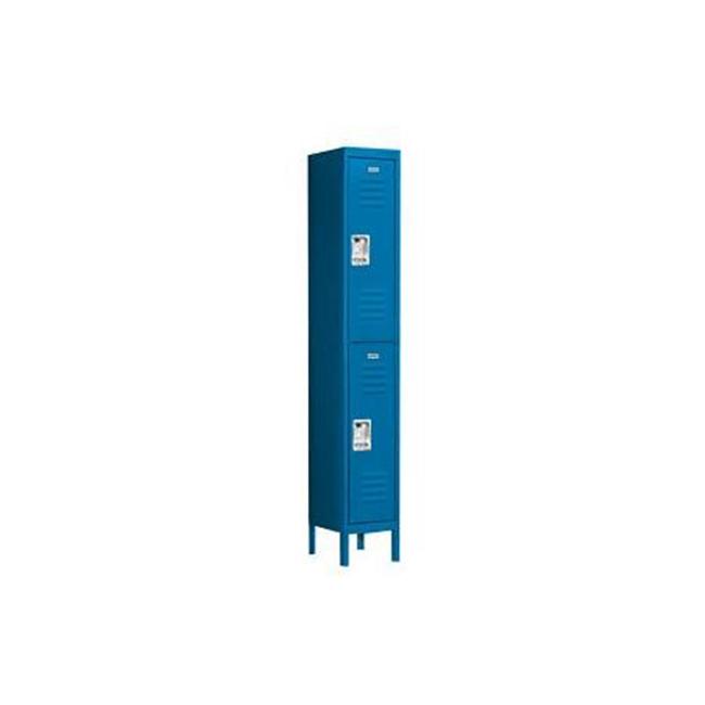 Standard Metal Locker-Double Tier-1 Wide-Blue-Assembled - Walmart.com