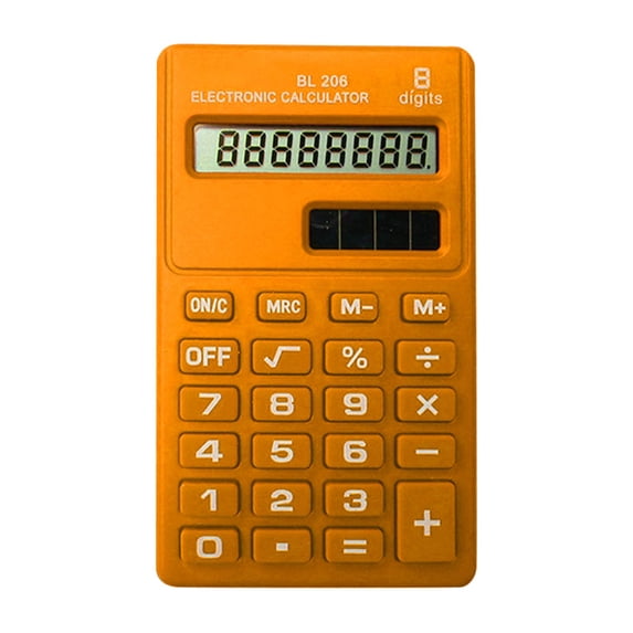 Standard Mini Digital Calculator 8-Bit LCD Display Pocket-Sized Smart Desktop Calculator For Home School Office Use Basic Math Calculation Tool