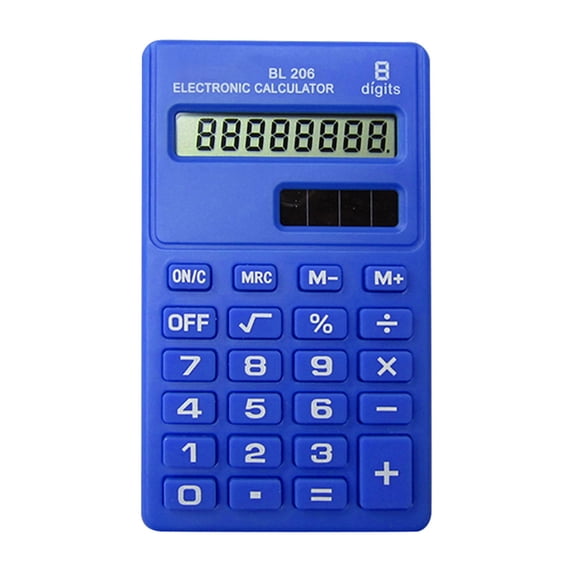 Standard Mini Digital Calculator 8-Bit LCD Display Pocket-Sized Smart Desktop Calculator For Home School Office Use Basic Math Calculation Tool