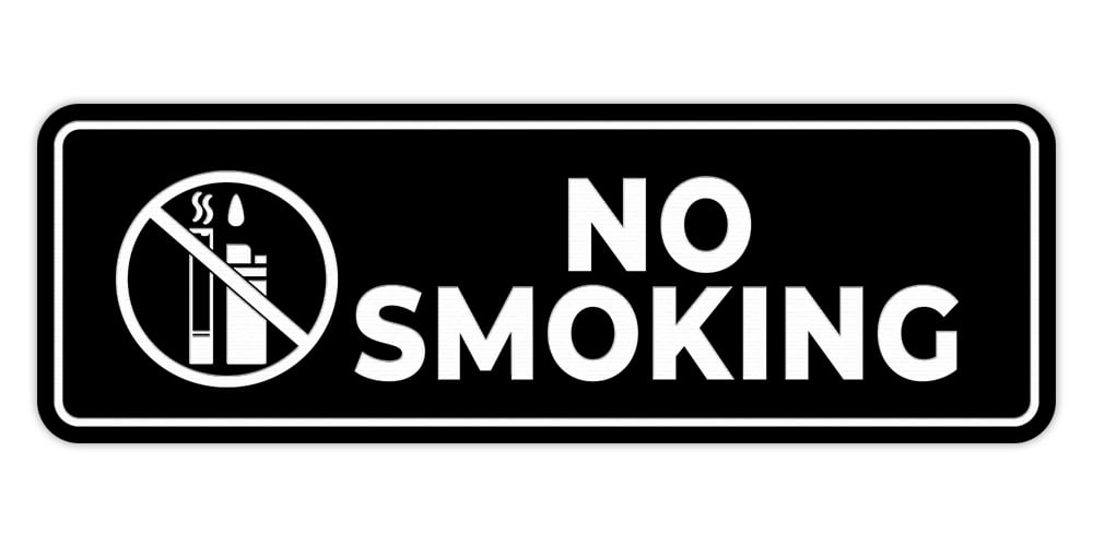 no lighter for cigarette Standard NO Smoking Thank You (Cigarette Lighter) Sign (Black)