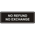 thumbnail image 1 of Standard No Refund No Exchange Sign(Black) - Large, 1 of 5