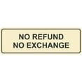 thumbnail image 1 of Standard No Refund No Exchange Sign(Ivory/Dark Brown) - Medium, 1 of 5
