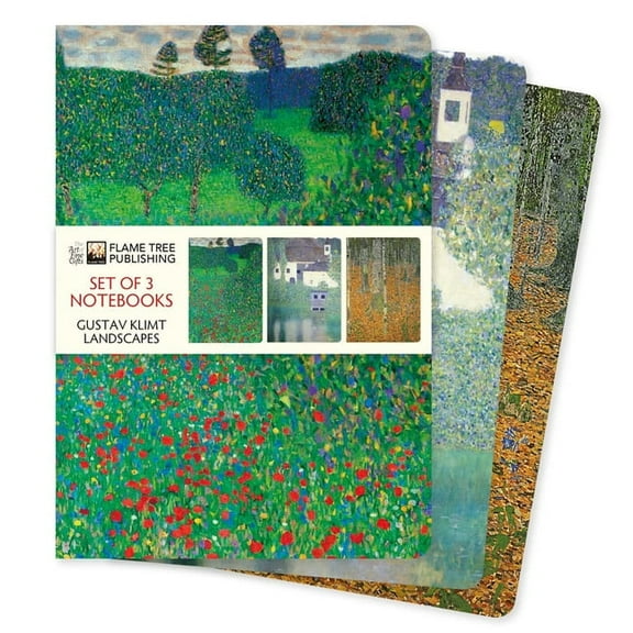 Standard Notebook Collection Gustav Klimt: Landscapes Set of 3 Standard Notebooks, (Hardcover)