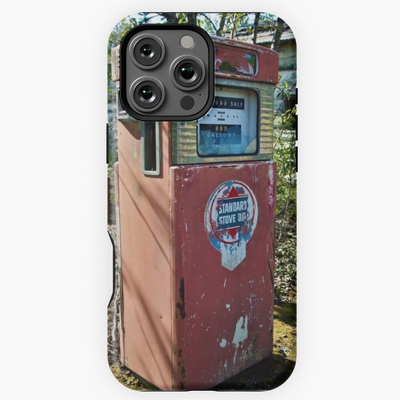 Standard Oil Vintage Gas Pump Retro Phone Case for iPhone 16 15 14 13 12 11 Pro Max