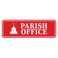 thumbnail image 1 of Standard Parish Office Sign (Red) - Large, 1 of 5