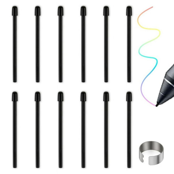 Standard Pen Nibs for , 12Pcs Black Replacement Refill Tips Intuos Pro, IMobileStudio Pro