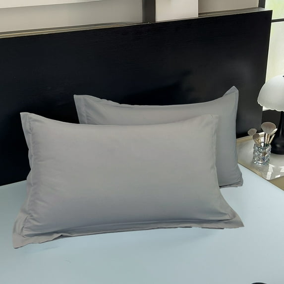 Standard Pillowcase Polyester Soft Breathable Bedding Sleep Pillow Cover 1 Count