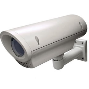 Standard Plastic CCTV Camera Housing, 16 inch Long, Cable Pass-through Metal Mount Included