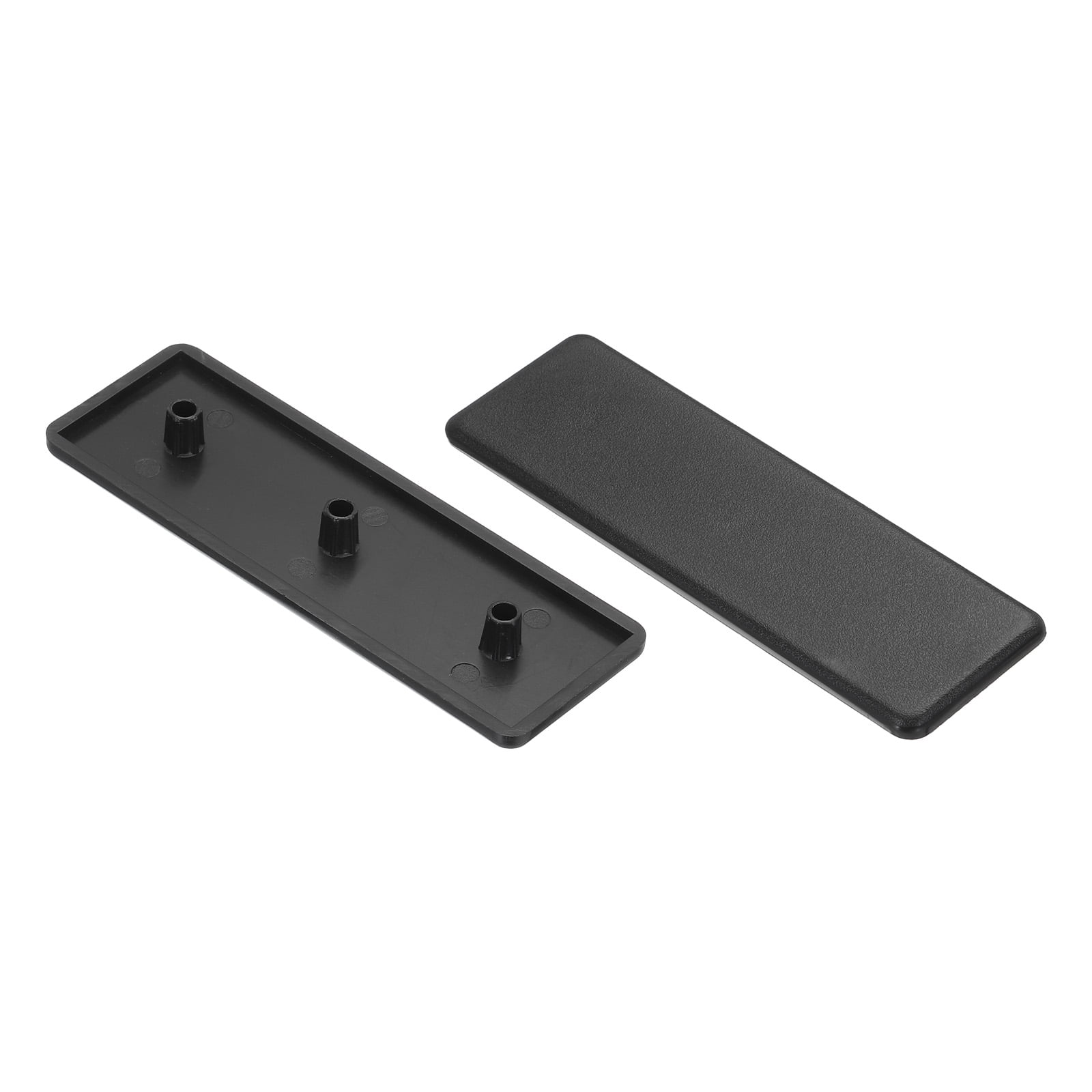 Rectangular External Cap Standard Plastic Rectangle Aluminum Extrusion End Cap Black 120x40mm ...