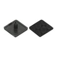 thumbnail image 1 of Standard Plastic Square Aluminum Extrusion End Cap Black 25x25mm Trolley, Fish Tank Rack, Storage Rack 10Pcs, 1 of 6