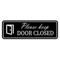 thumbnail image 1 of Standard Please Keep Door Closed Sign (Black) - Medium, 1 of 5