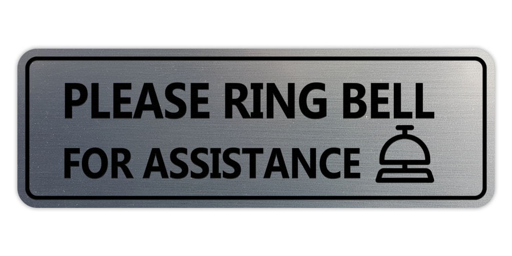 Vertical Sign - Retail - Please Ring Bell For Assistance
