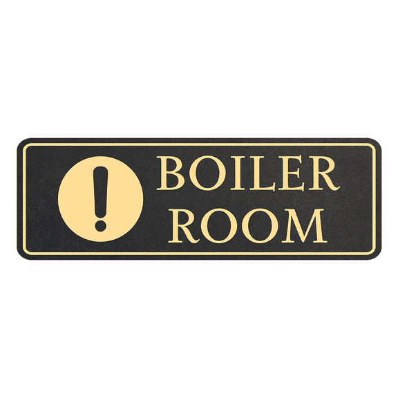 Standard Plus Boiler Room Wall or Door Sign | Workplace Safety Signage - Small