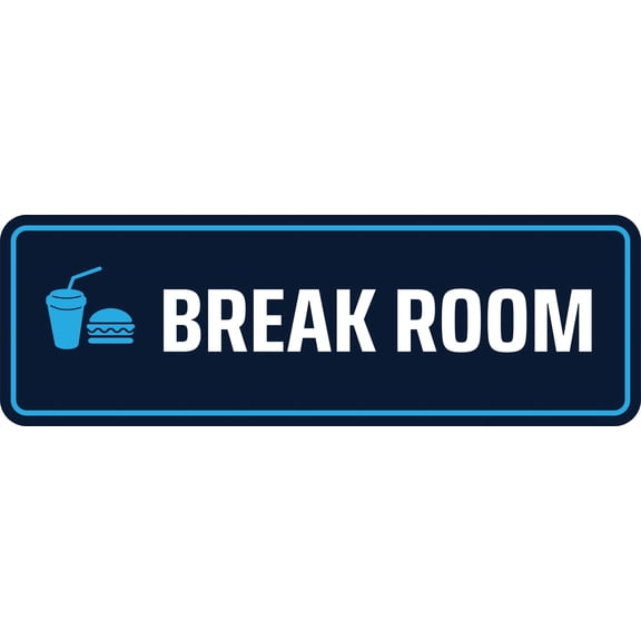 Standard Plus Break Room Door or Wall Sign | Business and Workplace Signage -Small