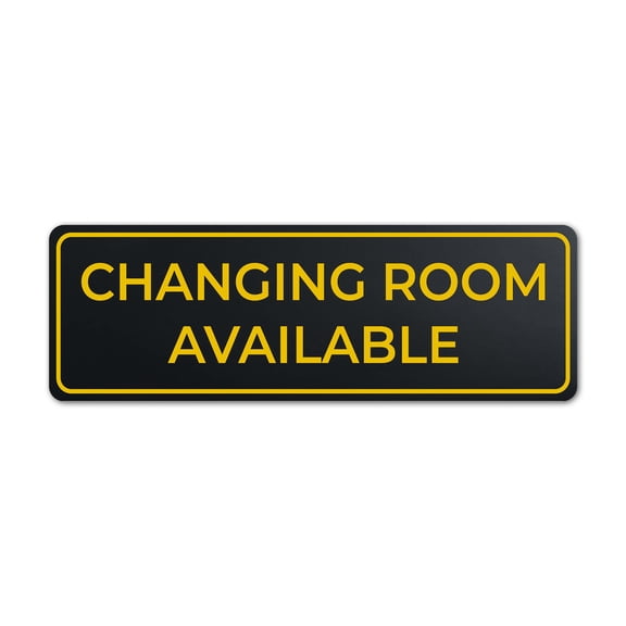 Standard Plus Changing Room Available Wall or Door Sign | Exam Room Notices - Small