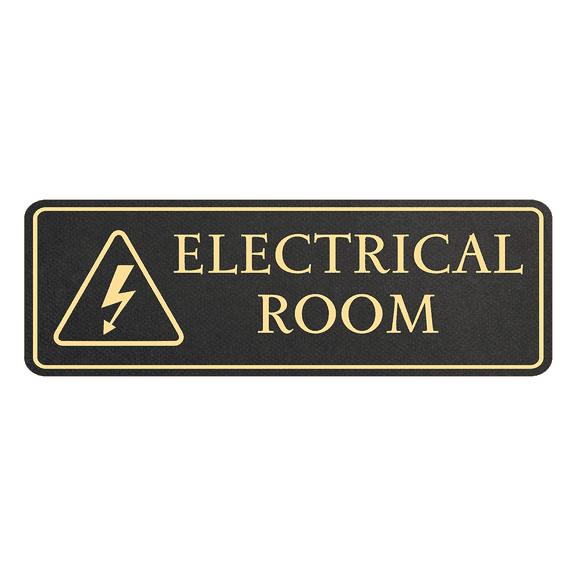 Standard Plus Electrical Room Wall or Door Sign | Workplace Safety Signage - Small
