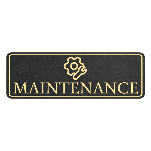 Standard Plus Maintenance Wall or Door Sign | Workplace Signage - X-Large
