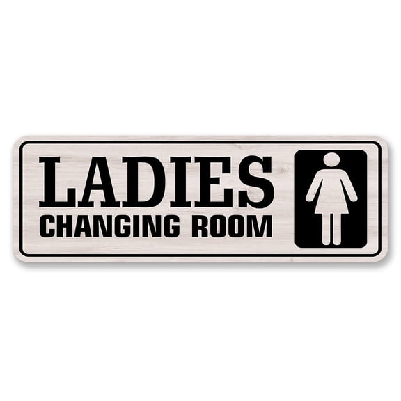 Standard Plus Men's Changing Room and Ladies Changing Room (2 Pack) Wall or Door Sign | Office Public Signage - Medium