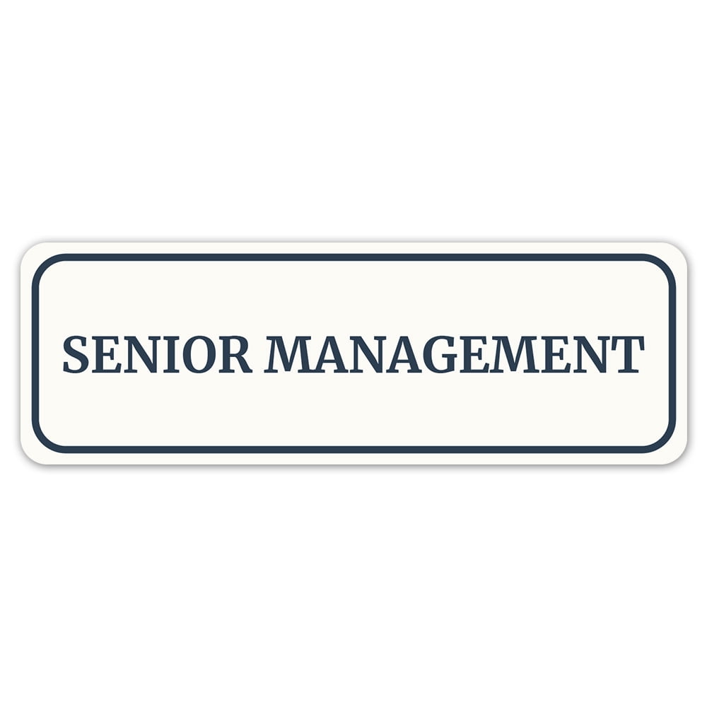 Standard Plus Senior Management Wall or Door Sign | Office Room ...