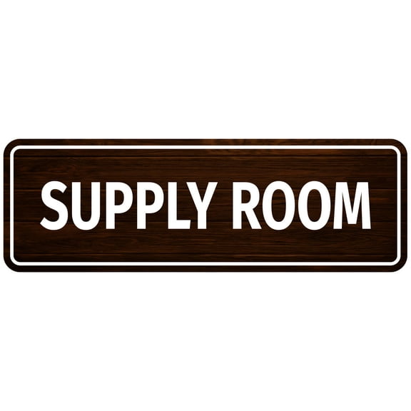 Standard Plus Supply Room Wall or Door Sign | Office & Home Decor - Small