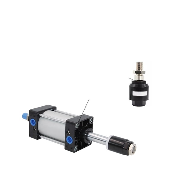Standard Pneumatic Cylinder Bore 80mm Double Acting Air Cylinders Adjustable Stroke 250-300mm Large Thrust