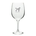 thumbnail image 1 of Standard Poodle Deep Etched 19 oz Classic Red Wine Glass, 1 of 1