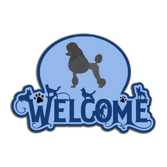 Standard Poodle Welcome Door Hanger Decoration