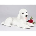 thumbnail image 1 of Standard Poodle White Cremation Pet Urn for a Dog Memorial in remembrance of your beloved family pet., 1 of 1