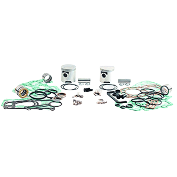 Powerhead Rebuild Kit Compatible with 1994-2006 Mercury Mariner 15 20 25 HP 879878T5 15HP 2-Cyl 2.562 Bore Std Mercosil Block 2-Stroke Outboard Engine Piston Gasket Ring Kit Marine