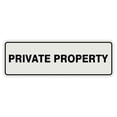 thumbnail image 1 of Standard Private Property Sign - Lt Gray - Medium 2-3/4" X 7", 1 of 5