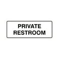 thumbnail image 1 of Standard Private Restroom Sign(White) - Small, 1 of 1