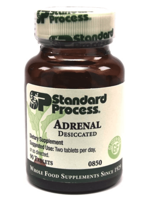 Standard Proccess Adrenal Desiccated. Adrenal Support for Energy Production, Immune System