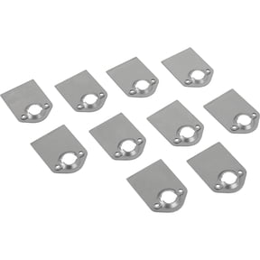 Speedway Motors Standard Quarter-Turn Fastener Spring Plates for 5/16 Inch Fasteners with 1 Inch Springs, Steel Construction, Universal Fit, sold as a pack of 10