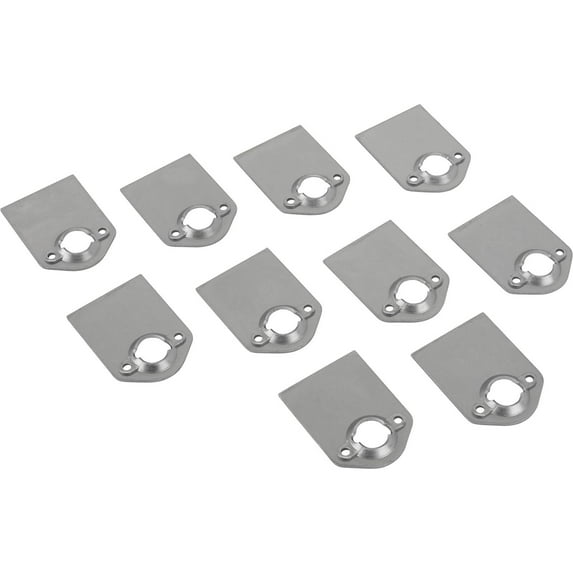 Speedway Motors Standard Quarter-Turn Fastener Spring Plates for 5/16 Inch Fasteners with 1 Inch Springs, Steel Construction, Universal Fit, sold as a pack of 10