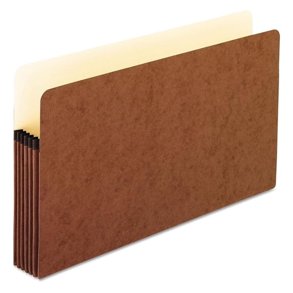 Standard Red Fiber Recycled File Pockets 10 Pack (1536G-OX),Manila;Red