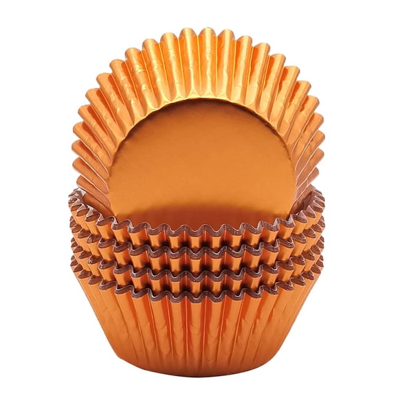 Standard Red Foil Cupcake Liners Muffin Baking Cups for Party and More, 100-Count