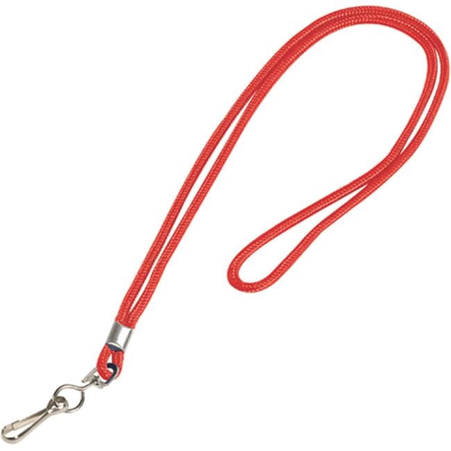 Standard Red Lanyard with Hook - Pack of 24