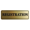 thumbnail image 1 of Standard Registration Sign (Brushed Gold) - Small, 1 of 5