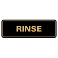thumbnail image 1 of Standard Rinse Sign (Black Gold) - Medium, 1 of 4