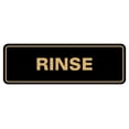 thumbnail image 1 of Standard Rinse Sign (Black /Gold) - Small, 1 of 4