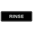 thumbnail image 1 of Standard Rinse Sign (Black / Silver) - Large, 1 of 4