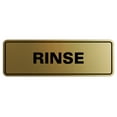 thumbnail image 1 of Standard Rinse Sign (Brushed Gold) - Large, 1 of 4
