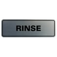 thumbnail image 1 of Standard Rinse Sign (Brushed Silver) - Large, 1 of 4