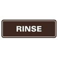 thumbnail image 1 of Standard Rinse Sign (Dark Brown) - Small, 1 of 4