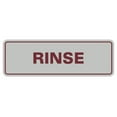 thumbnail image 1 of Standard Rinse Sign (Light Grey / Burgundy) - Small, 1 of 4