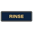 thumbnail image 1 of Standard Rinse Sign (Navy Blue/Gold) - Large, 1 of 4